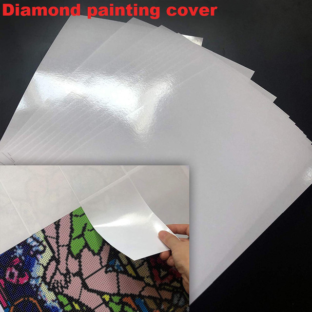 50pcs Double-sided Diamond Painting Cover Dustproof Release Paper Non-Stick  Anti-dirty Cover DIY Diamond Cross Stitch Accessory